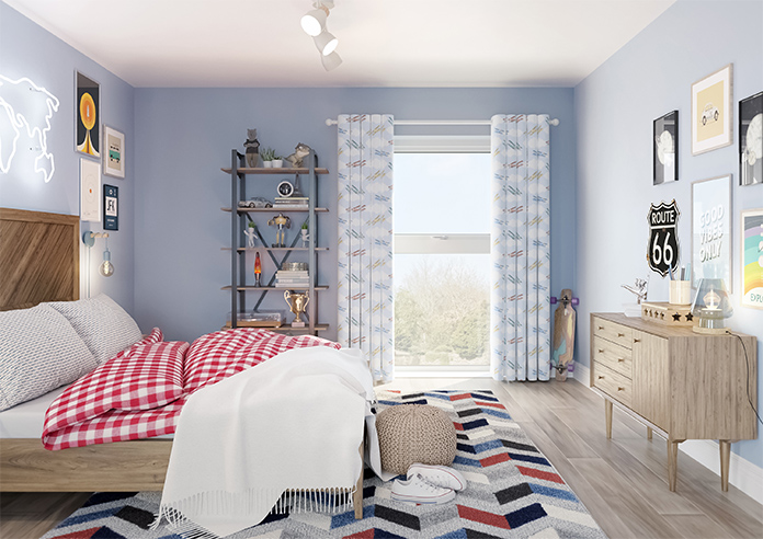 Flying Ace, Rainbow - Made to Measure Curtains - Image 14